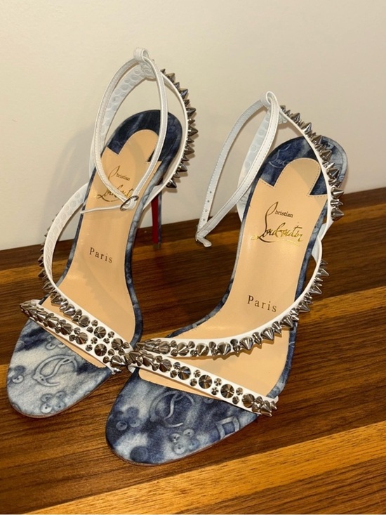 Christian Louboutin Shoes - Christian Louboutin Mafaldina Spikes 100 Sandal Heel Size 38